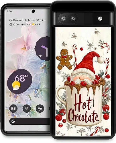 Vista 101 de Funda compatible con Google Pixel 4A 5G, Nochebuena, Google Pixel 4A 5G, delgada, suave, a prueba de golpes, TPU para mujeres y niñas, niños, funda