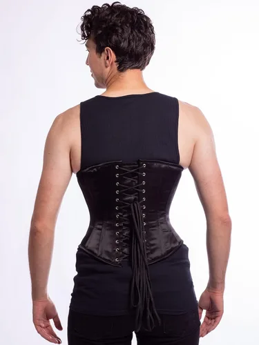 Vista 6 de Orchard Corsé CS-345 - Corsé de satén para mujer con cintura deshuesada