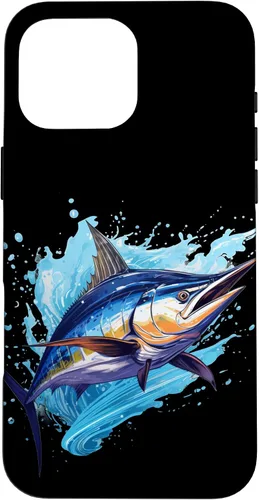 Vista 19 de Funda para iPhone 12 Pro Max con peces marinos para amantes de los pescadores y Marlin
