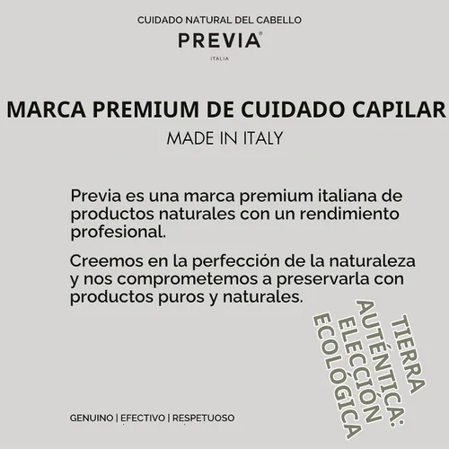 Vista 7 de PREVIA Extralife - Champú limpiador contra la caspa seca Ingredientes orgánicos para el equilibrio del cuero cabelludo Fórmula certificada
