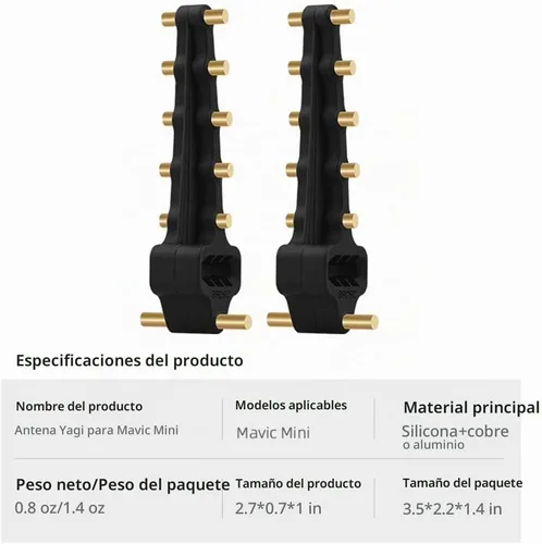 Vista 7 de CALIDAKA 1 par 5.8 GHz Yagi-UDA antena de señal amplificador de rango Extensor Plug and Play para DJI Mavic Mini