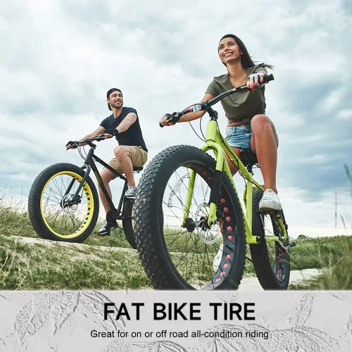 Vista 7 de Neumático de Reemplazo para Bicicleta de Llanas Anchas Hycline: Neumáticos Plegables MTB de Alto Rendimiento y Resistente al Desgaste