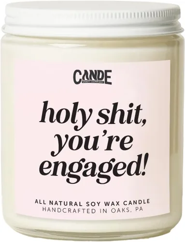 Vista 9 de CE Craft Acerca de F*cking Time Candle - Vela perfumada de cera de soja con aroma a galleta de azúcar, regalo de compromiso