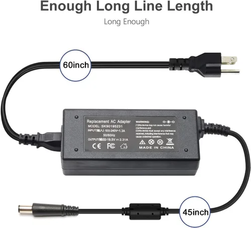 Vista 8 de 45W AC Adapter Compatible with Dell XPS 13 9333 9343 9350 9360 9370 XPS 12 9Q23 9Q33,LA45NM131 DA45NM131 Inspiron 11 3000 13 5000 7000 14 3000 5000