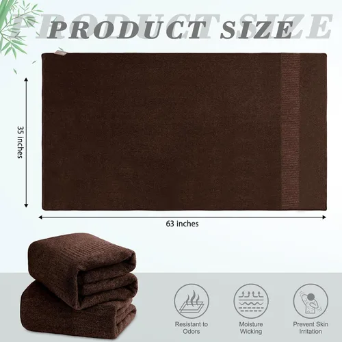 Vista 5 de SEISSO Toallas de baño, extra absorbentes y de secado rápido, toallas de fibra ligera, toalla de baño grande y suave de primera calidad
