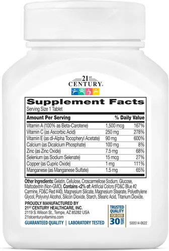 Vista 2 de 21st Century Pastillas antioxidantes Ace, 75