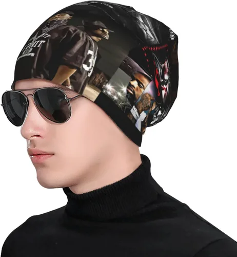 Vista 3 de CACFBKY G Band Unit - Gorro de punto para hombre y mujer, color negro, Negro