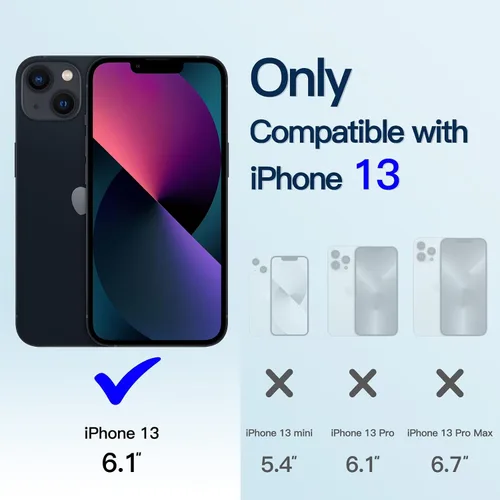 Vista 2 de JETech Funda transparente suave para iPhone 13 de 6.1 pulgadas, protección completa para lente de cámara, compatible con carga inalámbrica MagSafe
