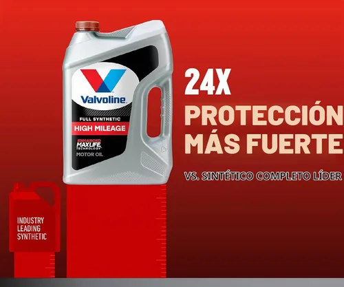 Vista 5 de Valvoline - Aceite de motor sintético completo de alto millaje con MaxLife Technology SAE 10W-30, 5 cuartos de galón, caja de 3