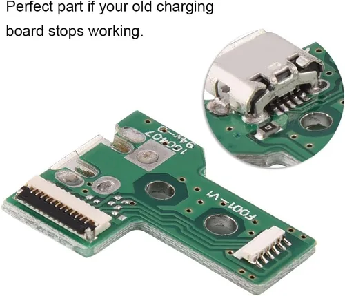 Vista 5 de Reemplazo de la placa del zócalo del puerto de carga micro USB para Sony Playstation 4 PS4 Game 3rd Generation Controller