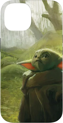 Vista 4 de iPhone 16 Star Wars The Mandalorian The Child Grogu in the Forest Art Case
