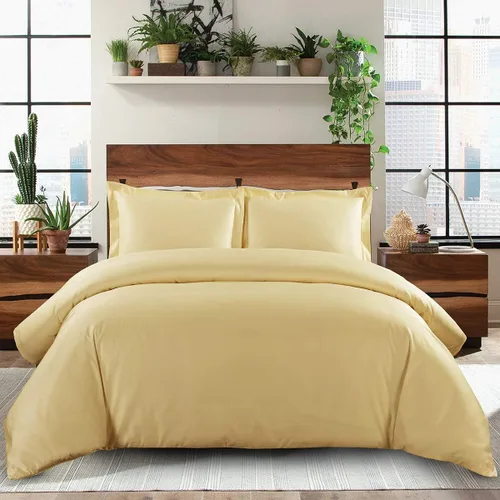 Vista 14 de Royal Hotel Bedding Funda de edredón de 500 hilos, 100% algodón, cierre de botón, suave y fresco, juego de funda de edredón de 2 piezas, tamaño Negro