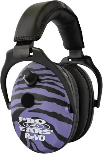 Vista 12 de Pro Ears ReVO - Orejeras electrónicas, orejeras de protección auditiva de tamaño infantil, NRR 25, placa de circuito doble, tecnología exclusiva DLSC