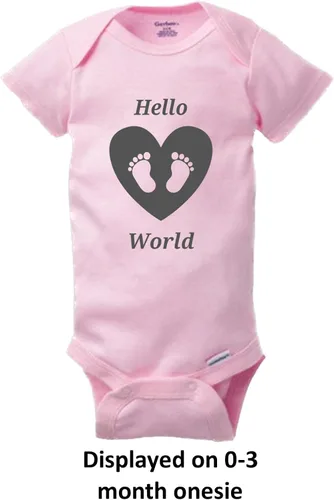 Vista 6 de Lindo body de bebé, mameluco HELLO WORLD