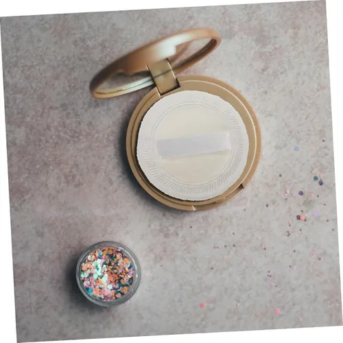 Vista 7 de Kit de maquillaje de 10 piezas de esponja seca, esponja seca, decoración de uñas para arte de uñas, almohadilla de polvo facial, algodón puro blanco
