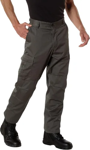Vista 28 de Rothco: pantalones tácticos BDU – Pantalones cargo resistentes para senderismo al aire libre, EDC, uniforme de trabajo Uniforme de combate