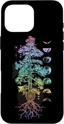 Vista 19 de Tree of Life Phases of The Moon Yoga Chakra Gift Case for iPhone 17