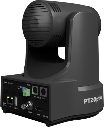 Vista 4 de PTZOptics Link 4K 12x Zoom óptico PTZ Cámara - Gris