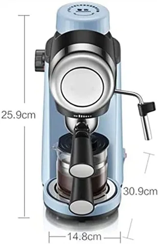 Vista 6 de Máquina de café, máquinas de expreso, cafetera de espresso de 5 bares, cafetera automática de capuchino con varita espumadora de leche, perfecta