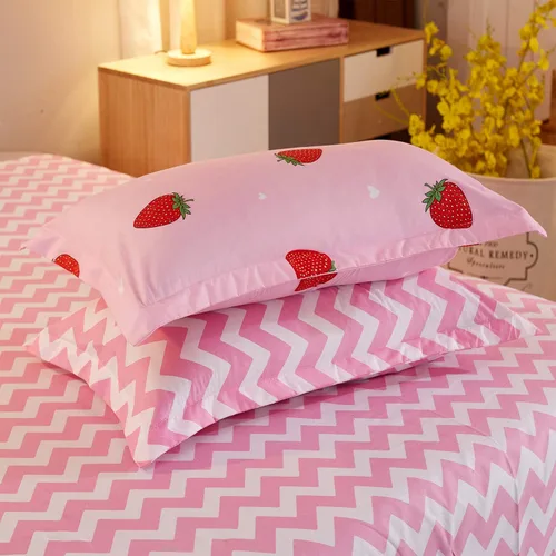 Vista 4 de LAMEJOR - Juego con funda de edredón y fundas de almohada, 3 piezas (1 funda de edredón y 2 fundas de almohada)