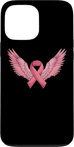 Vista 24 de Pink Ribbon Wings Breast Cancer Awareness Case for iPhone 17