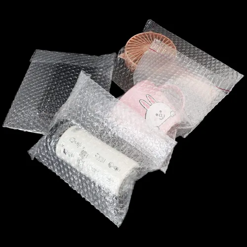 Vista 6 de 100 bolsas de burbujas transparentes de 7 x 8-1/4 pulgadas, bolsas de burbujas autoadhesivas de doble pared para embalaje, mudanza, envío, correo