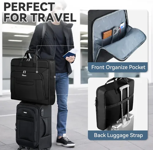 Vista 4 de Bolsa de ropa de llevar, bolsas de ropa de viaje para viajes de negocios.., Negro, XXL, Viaje de negocios, reunión, parte, reunión de negocios