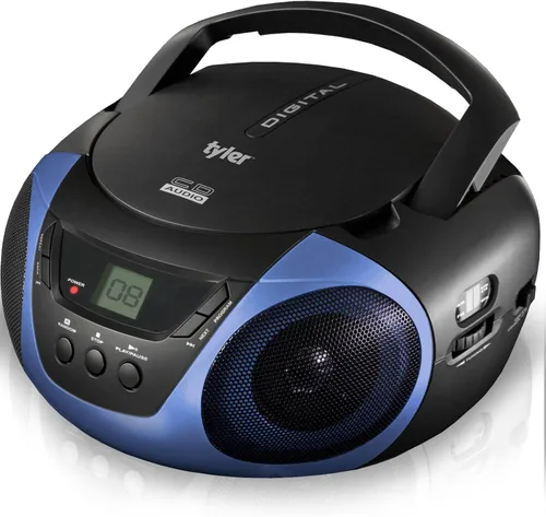 Vista 8 de Tyler - Reproductor de CD Boombox portátil, radio AM/FM Combo, reproductores de CD de Boom Box dinámicos para estéreo portátil