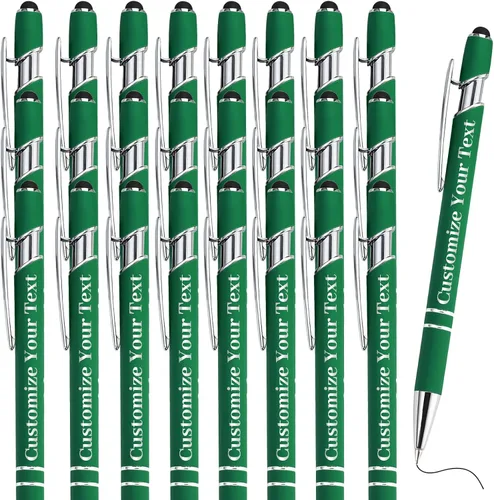 Vista 58 de Hasta 500 bolígrafos personalizados a granel con lápiz capacitivo, grabado, juego de bolígrafos con tu nombre, texto para mujeres de negocios