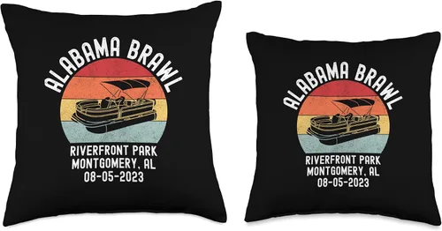 Vista 3 de Montgomery Riverfront Brawl Alabama Brawl Riverfront Park Montgomery Alabama Brawl - Almohada (16 x 16 pulgadas), multicolor