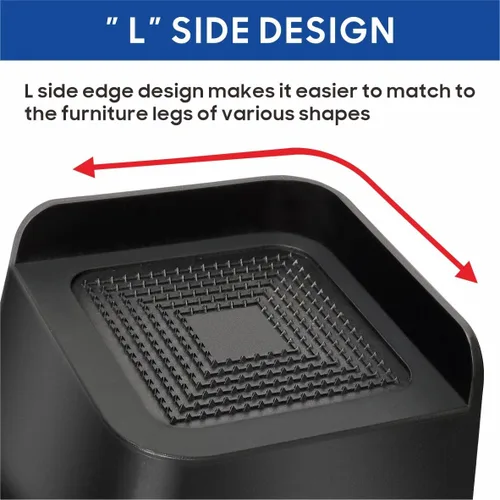 Vista 2 de Elevadores de cama resistentes de 3 pulgadas, elevadores de muebles en forma de L, elevador de silla elevador para sofás, sofás, escritorios, juego