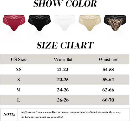 Vista 6 de chahoo Ropa interior de tanga para mujer bragas sexy de tiro bajo sin costuras tangas de encaje en la espalda en T paquete de 5 tangas que no se