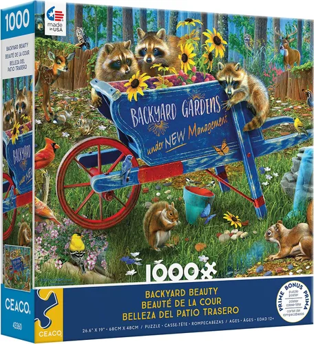 Vista 3 de Ceaco - Wild - Backyard Beauty - Rompecabezas de 1000 piezas