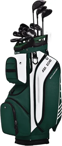 Vista 6 de ASK ECHO Soundless-Series - Bolsa para carrito de golf con 15 divisores, parte inferior con bloqueo de agarre