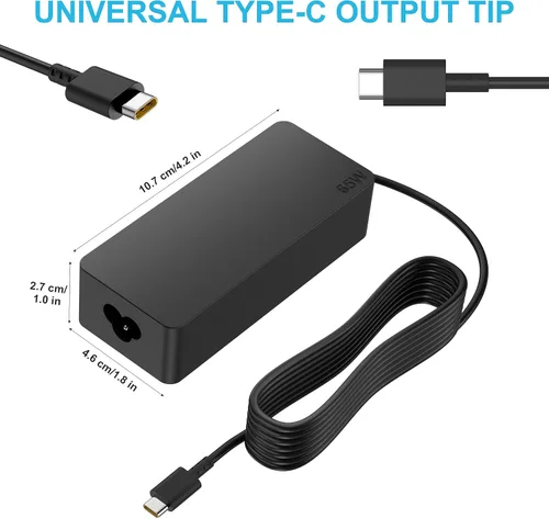 Vista 4 de Cable de alimentación de repuesto compatible con Peloton Bike Plus (no para bicicleta original), fuente de alimentación de cable de carga, cable