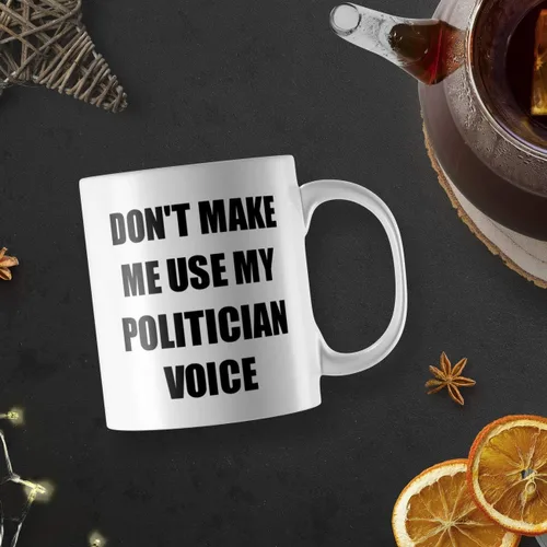 Vista 4 de Taza de político, regalo divertido para legislador, senador, idea de presente, congresista, estadista, pol, compañero de trabajo, cita diciendo