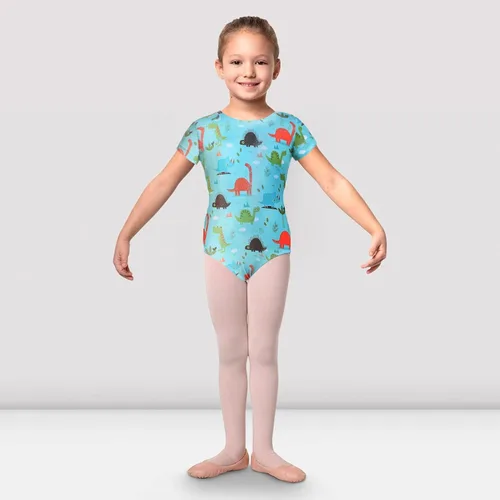 Vista 6 de Maillot para niñas Gimnasia Spakle Dino Print Ballet Dance Unitards