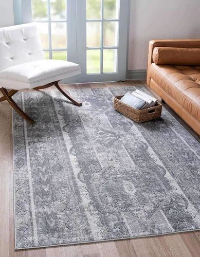 Vista 15 de Unique Loom Portland Collection - Alfombra de área (2 pies 2 pulgadas x 3 pies 1 pulgada, rectangular, marfil / gris)