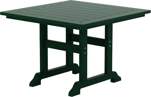 Vista 11 de Muebles Mesa de Comedor Rectangular Adirondack de 37 Pulgadas de Ancho x 71 Pulgadas de Largo, Resistente a los Rayos UV y a la Decoloración para su