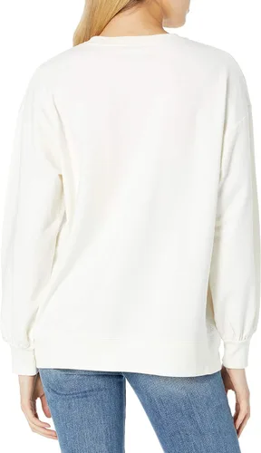 Vista 3 de The Drop Sudadera Kiko de gran tamaño con cuello redondo para mujer