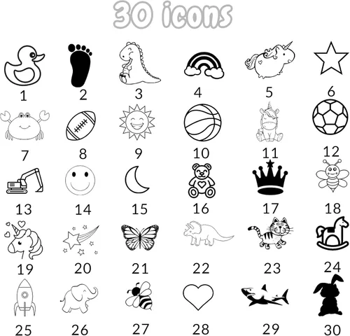 Vista 3 de FCQIANKM Juego de baberos de silicona personalizados para bebés, cuchara y tenedor con icono de nombre, baberos personalizados para niños pequeños