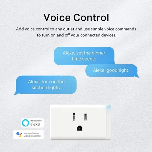 Vista 9 de Kasa - Enchufe inteligente de TP-Link, toma Wi-Fi para el hogar inteligente funciona con Alexa, Echo, Google Home e IFTTT, no requiere concentrador