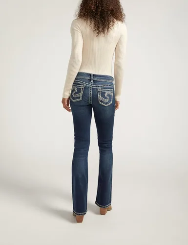 Vista 3 de Silver Jeans Co. Jeans Suki de tiro medio con corte de bota para mujer