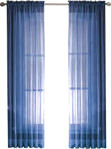 Vista 37 de Sapphire Home Cortinas traslúcidas negras de 63 pulgadas de largo, juego de 2 paneles de cortinas traslúcidas, filtrantes de luz, cortinas Negro