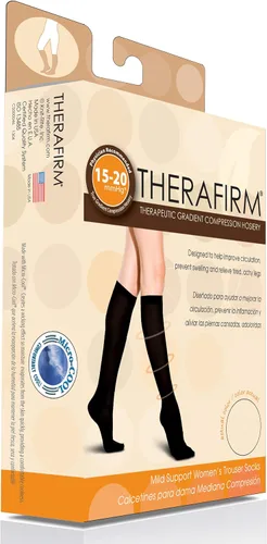 Vista 3 de THERAFIRM Calcetines de vestir de compresión suave de 15-20 mmHg para mujer