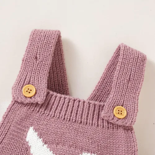 Vista 5 de Mameluco de conejo de Pascua para bebé, con correa y diseño de conejo