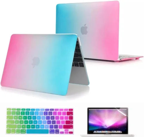 Vista 12 de Se7enline Funda rígida compatible con MacBook de 12 pulgadas modelo A1534 2015/2016/2017/2018/2019, versión para laptop, funda protectora rígida