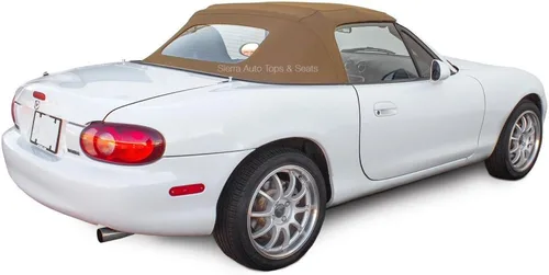 Vista 5 de Sierra Auto Tops Convertible Top Reemplazo para Mazda Miata MX5 1990-2005, Stayfast Canvas, Negro