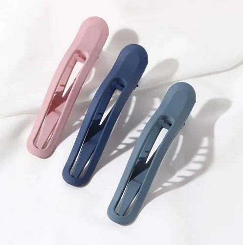 Vista 2 de 6 pinzas para el cabello antideslizantes, pinzas para el cabello fuertes, curvadas de dientes, pinzas de cocodrilo duraderas, pinzas de mandíbula