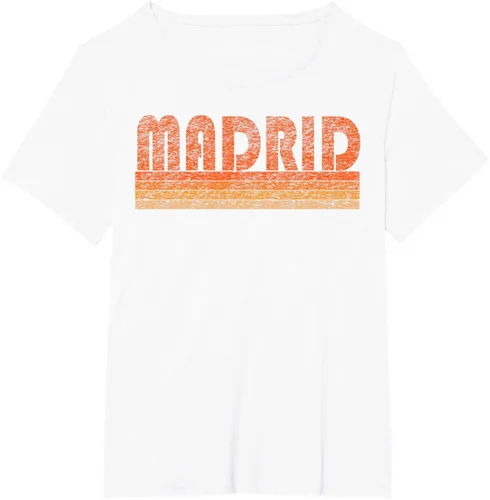 Vista 106 de clásico Retro Madrid playera, hombre 3XL, Asphalt Negro